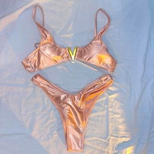 Rose gold bikini